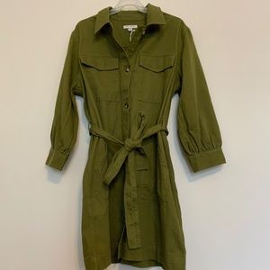 Free Assembly Women's Belted Utility Mini Dress NWT